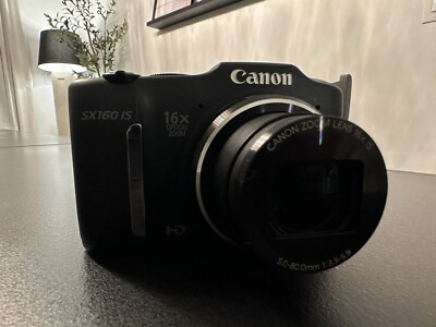 Canon PowerShot SX160 IS 16.0MP Digital Camera - Black (Len Error