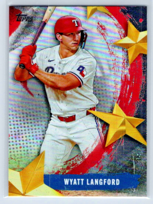 2025 Topps Series 2 - Wyatt Langford - Texas Rangers - Stars of