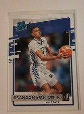 2021 Panini Chronicles Donruss BRANDON BOSTON JR. Rated Rookie RC Card #50. rookie card picture
