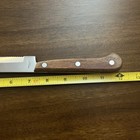 Medallion Slicing Knife Stainless 7" Serrated Wood Handle Full Tang VTG Japan — photo 6