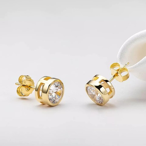 14K Gold Earring Backs Yellow Ear Locking for Stud Ear Rings (3 Pairs) - Picture 3 of 7