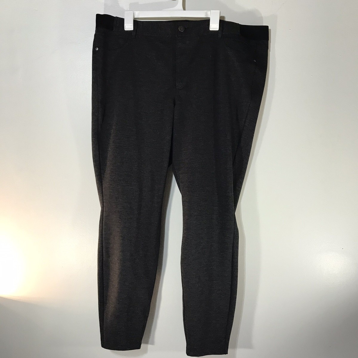 Simply Vera Vera Wang Gray Skinny Dress Pants Womens Size 2X | eBay