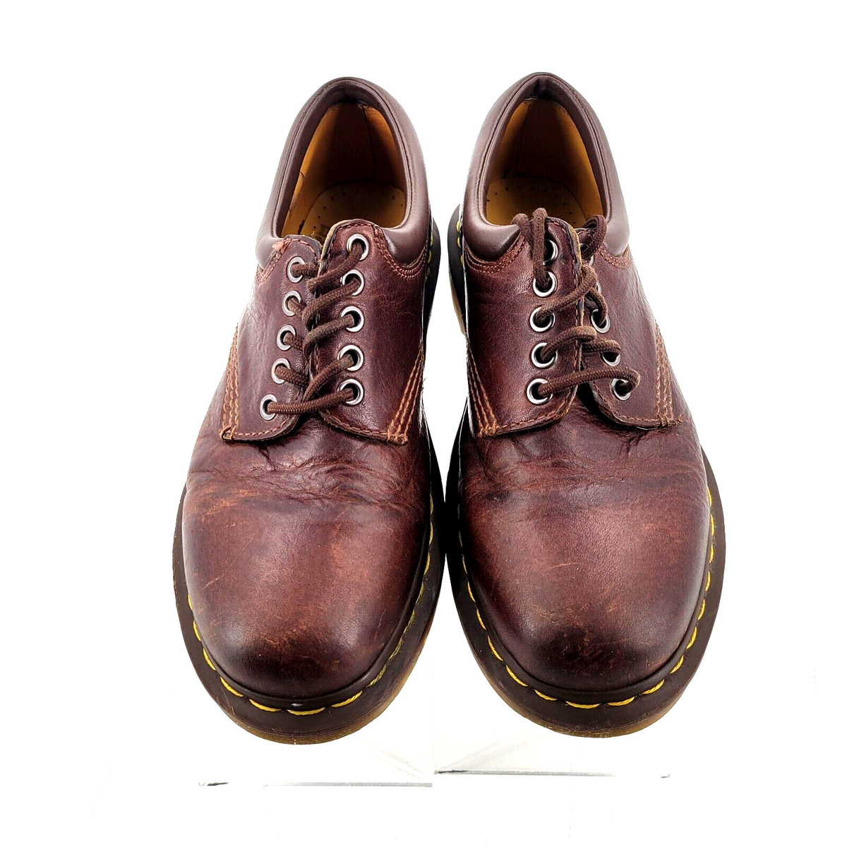 Martens Leather Oxford Brown Shoes Mens Size Wms EU 41 Model 11849