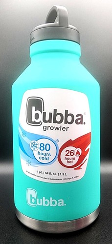 1 BUBBA GROWLER Vacuum Insulated Stainless Steel 64 oz-Color Choice Pink or Teal - Picture 8 of 25