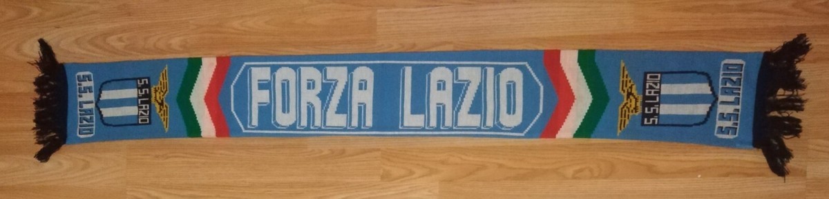 Écharpe De Football Antique de La S.S Lazio Forza Lazio Très