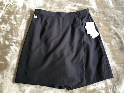 NEW NWT Black Sz 10 Athletic Soft COOLMAX Skort Shorts CHARTER CLUB GOLF