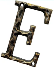 5-Inch House Numbers & Letters -Cast Iron Anti-Rust Mailbox Numbers-Address...