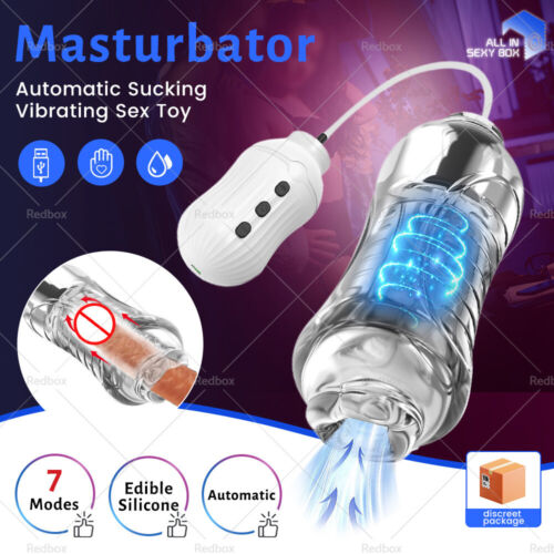 Automatic Sucking Vibrating Masturbator Masturbation Oral Blowjob Pussy Sex Toys - Picture 1 of 10