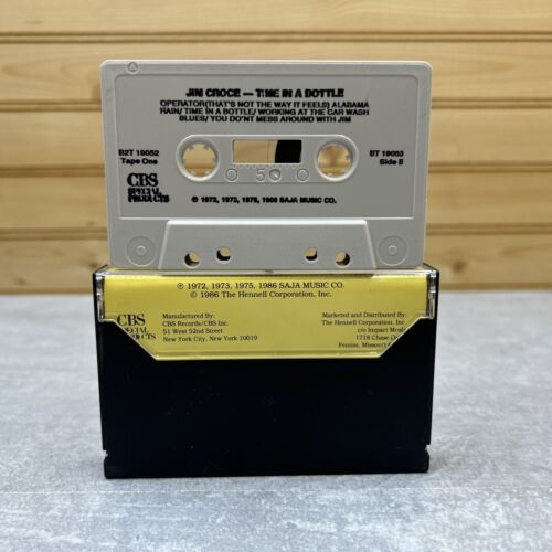 Jim Croce Time in a Bottle A Special Collection (CASSETTE TAPE, 1986, CBS) - Picture 2 of 4