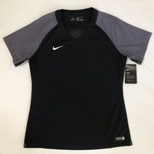 Nike Women&rsquo;s Soccer Jersey Sz L Black White Dri-Fit 55