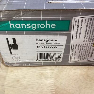 Hansgrohe 04880 Ecostat Trio/Quattro Diverter Trim for up to 3 - Chrome