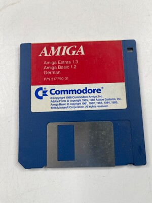 Diskette Commodore Amiga Extras 1.3 Amiga Basic 1.2