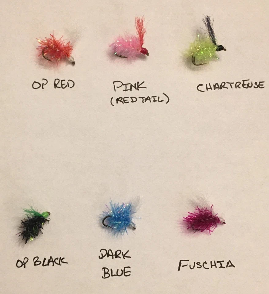 12, SIZE 10 DRESSED, R90 4X STRONG, STEELHEAD, BROWNS,TROUT, ESTAZ EGG  FLIES  - Image 3 of 3