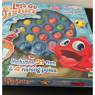 Let's Go Fishin' Game by Pressman - The Original Fast-Action Fishing Game NEW