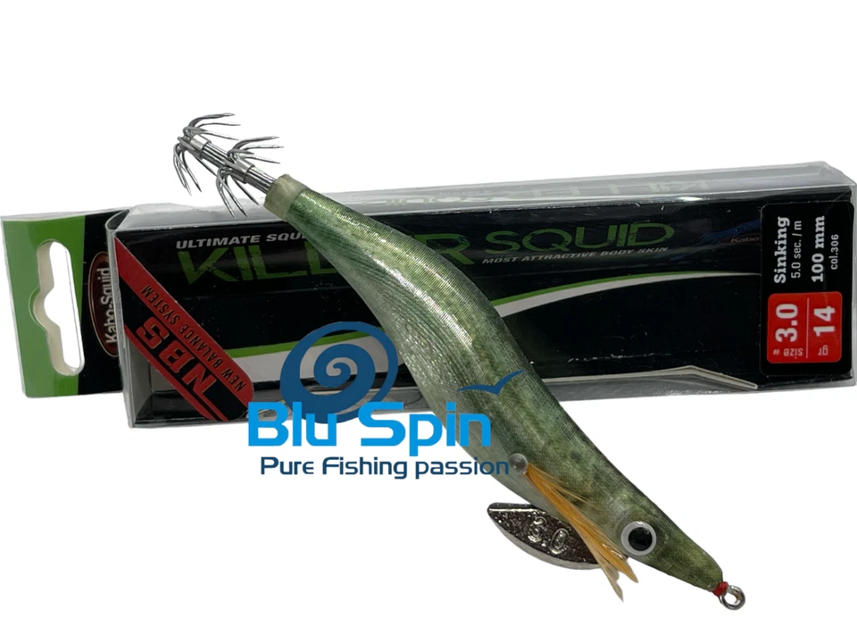 SEPPIARA JATSUI KABO KILLER SQUID ULTIMATE SQUID JIG EGI 3.0 14g COL: NBS 306