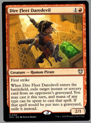 Dire Fleet Daredevil 0162 Non Foil Rare Thunder Junction MTG Near Mint