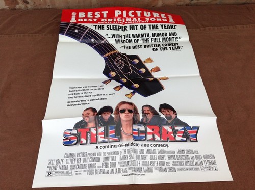 1999 Still Crazy Original Movie House Full Sheet Poster