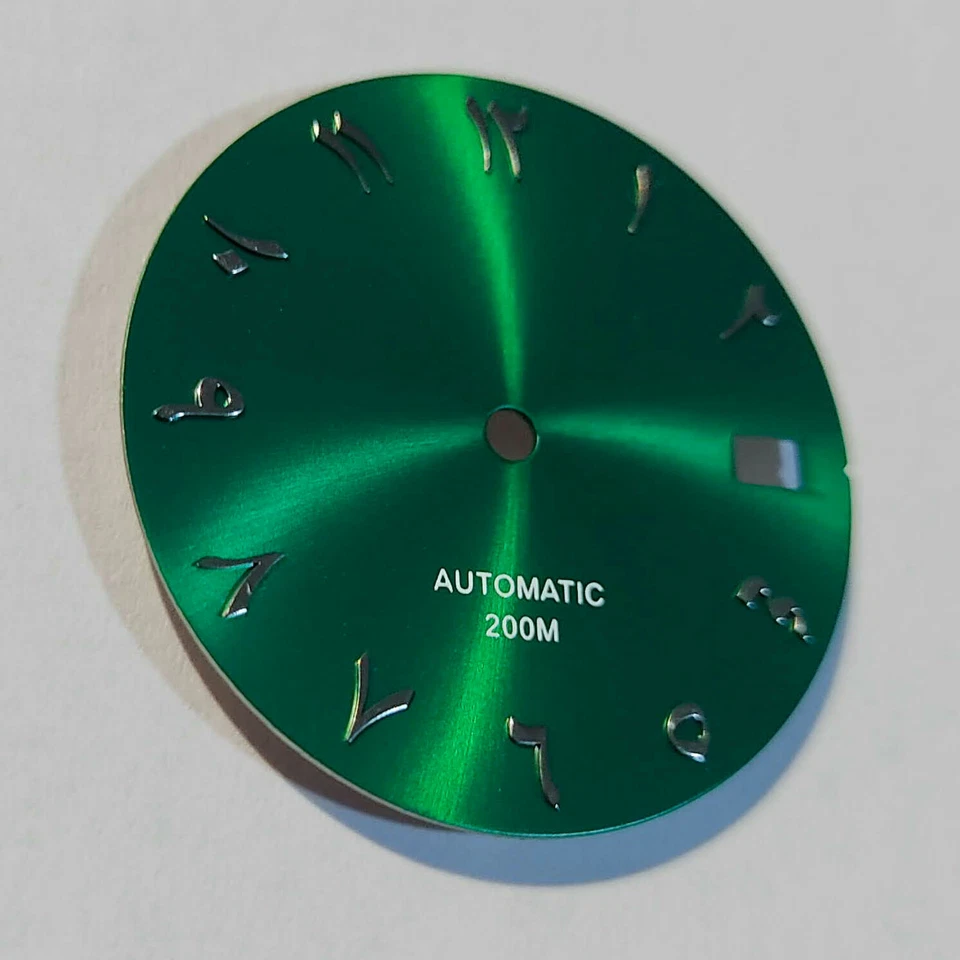 Arabic Dial for SKX007, MOD part, fits NH35, C3Lume, Green - Image 4 of 4