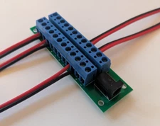 Barrel Power Paired Distribution Board for DC - 12 way connector