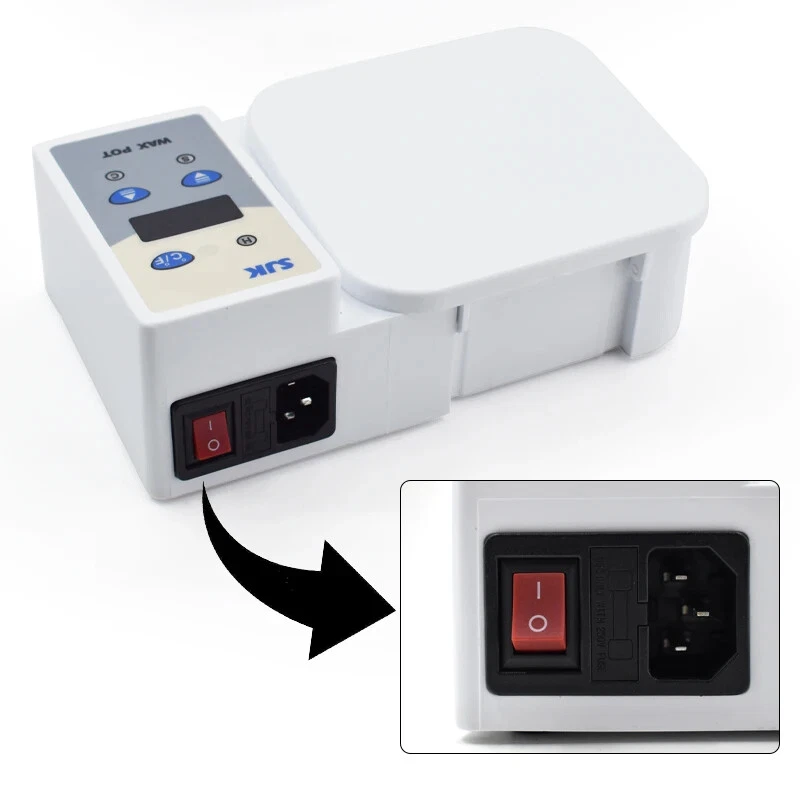 Calentador de cera digital dental portátil pantalla LED laboratorio herramienta de tallado de cera olla de inmersión - Imagen 4 de 4