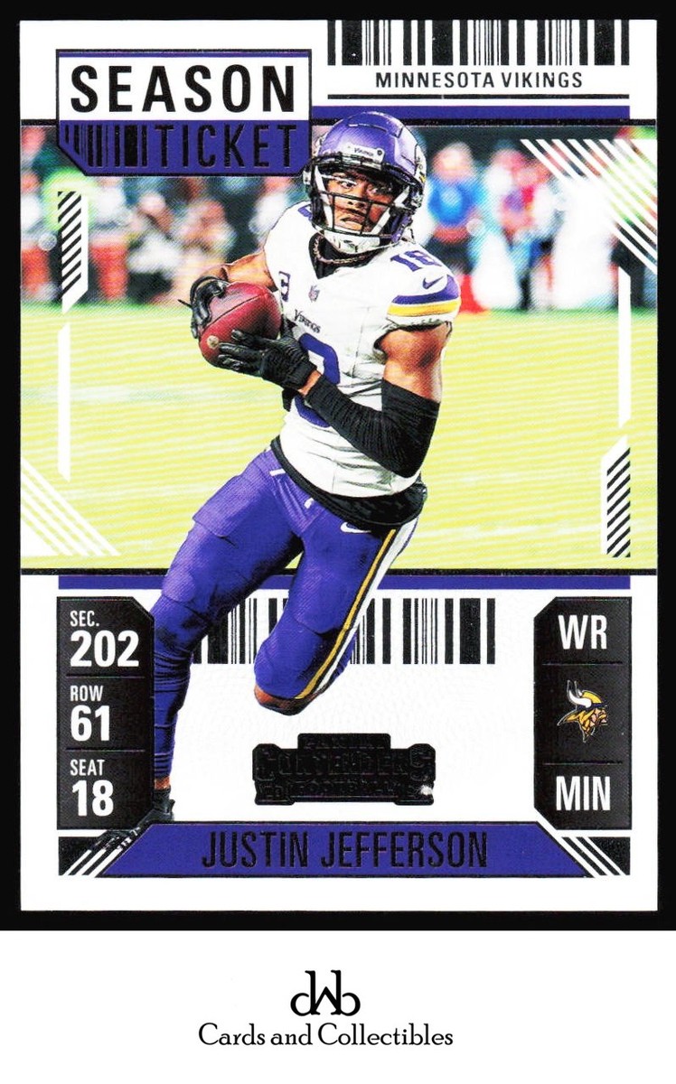 2024 Panini Contenders #65 Justin Jefferson Season Ticket Retail