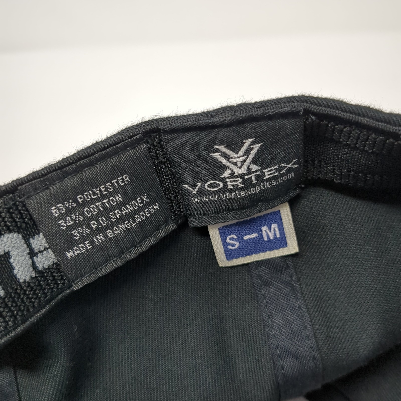 Vortex Fitted Baseball Cap Black M Embroidered Ve… - image 10