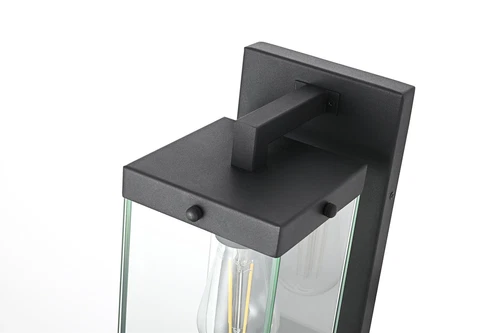 Elegant Lighting Julien 6" Outdoor Wall Sconce in Black - Picture 4 of 8