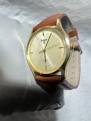 #ad seiko pulsarRARE Champagne FaceY101 7019 31 mm Case water Resistant unisex $68.00