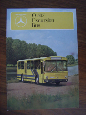 Mercedes-Benz O 307 Excursion Bus Prospekt / Brochure, GB, 11.1977