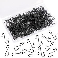 240 PCS Christmas Ornament Hooks Black Metal Wire Hooks S-Shaped Hangers with...