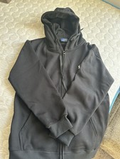 Polo Ralph Lauren Men's Black Full Zip Fleece Hoodie Long Sleeve Size L