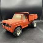 Vintage Tonka Orange Steel Dump Truck XR-101 Tires Pressed Steel Toy USA Made-EL