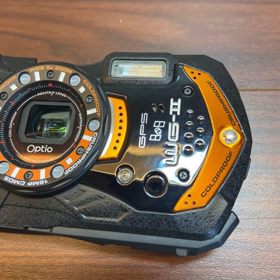 PENTAX 防水 デジカメ Optio WG-2 ほぼ新品 4946 PENTAX Waterproof Digital Camera Optio WG-2 4946 From Japan