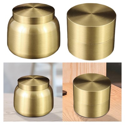 Kupfer Teedose klein mit luftdichtem Deckel Kaffeebohnendose Aschebehälter