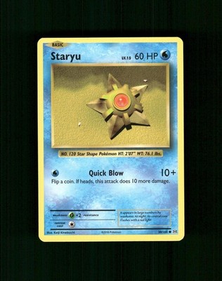 Staryu 30/108 Common Evolutions Pokemon Near Mint