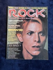 VTG ROCK Magazine June 1976 David Bowie Cover Led Zeppelin  Elton John - Decent