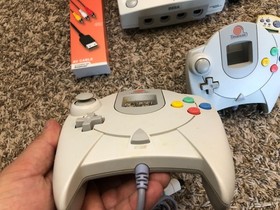 Sega Dreamcast Console System HKT-3020 With 2 Controllers &  Memory Card TESTED!