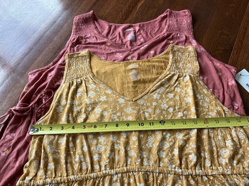 2 Sonoma Damen-Umstands-Tanktops Größe XL & beide Blumenmuster neu mit Etikett - Bild 4 von 10
