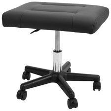 VIVO Black 2-in-1 Ergonomic Footrest, Height Adjustable Desk Stool