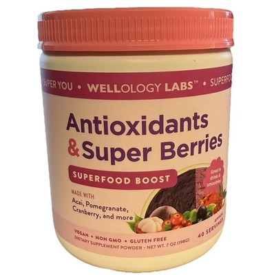 Wellology Antioxidants Super Berries Superfood Boost 7 oz Vegan Gluten Free