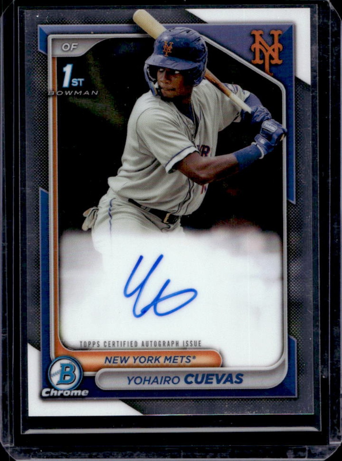 2024 Bowman Chrome Yohairo Cuevas Auto 1st #CPA-YCU Mets