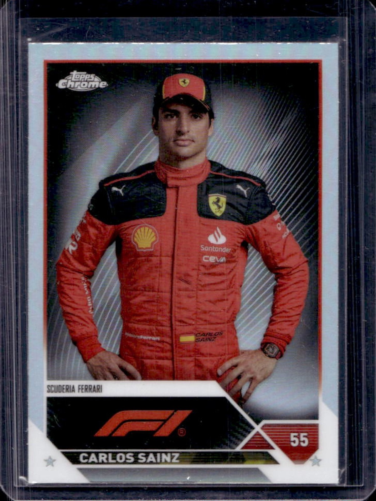 2023 Topps Chrome F1 Carlos Sainz Refractor #17