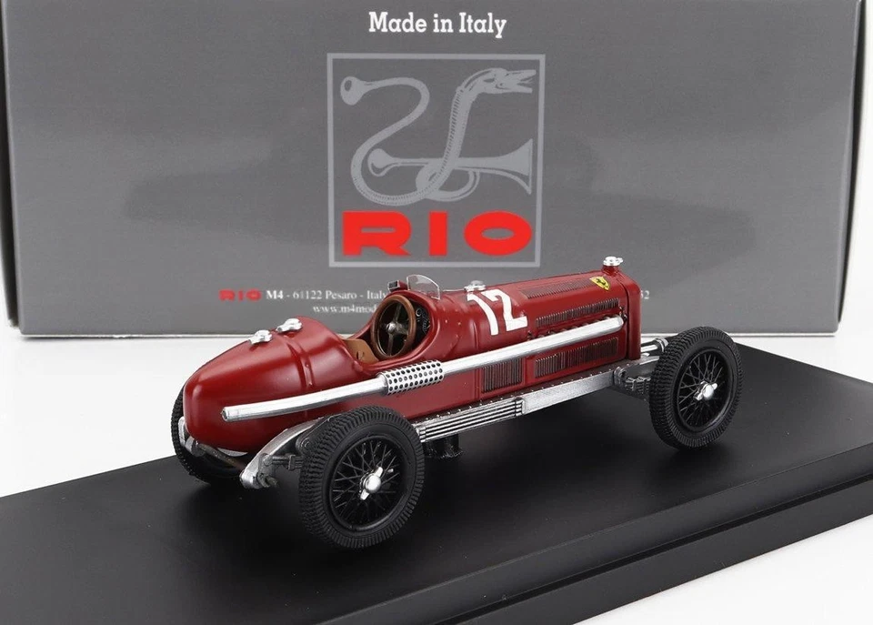 1/43 RIO ALFA ROMEO F1  P3 N 12 WINNER MONZA GP 1933 LUIGI FAGIOLI RED - Immagine 2 di 3