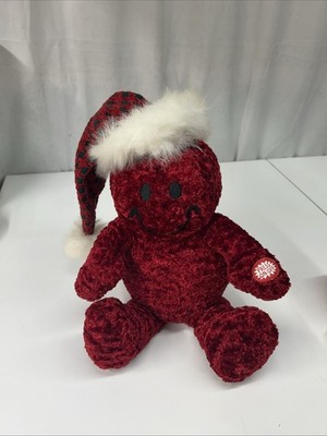  VTG Dan Dee Tickle Tickle Wiggle Wiggle Christmas Smiley Santa Plush Works!