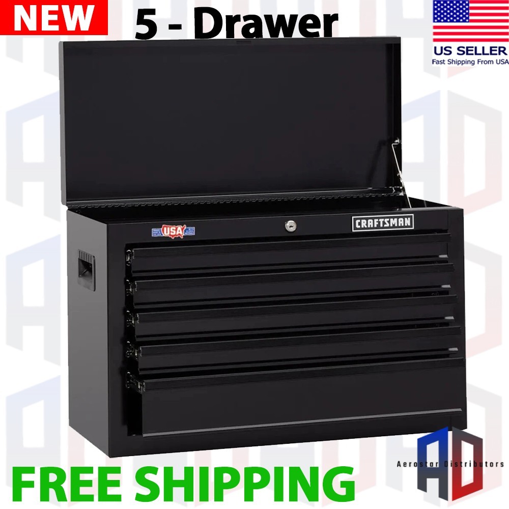 CRAFTSMAN 1000 Series 5-Drawer Ball-bearing Steel Tool Chest