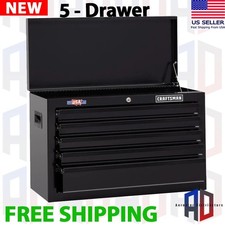 Craftsman 1000 Series 5-drawer Ball-bearing Steel Tool Chest Black Storage Stack