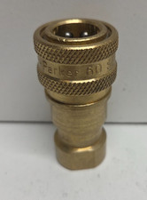 NEW NO BOX PARKER 1/4" BRASS HYDRAULIC HOSE COUPLER FITTING BH2-60