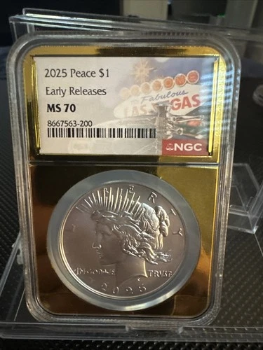 Peace Silver Dollar 2025 UNC MS 70 Early Release