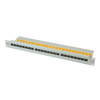 ROLINE Netzwerk Patchpanel 19Zoll 24Port Cat6 ungeschirmt 19'' Rack 1HE