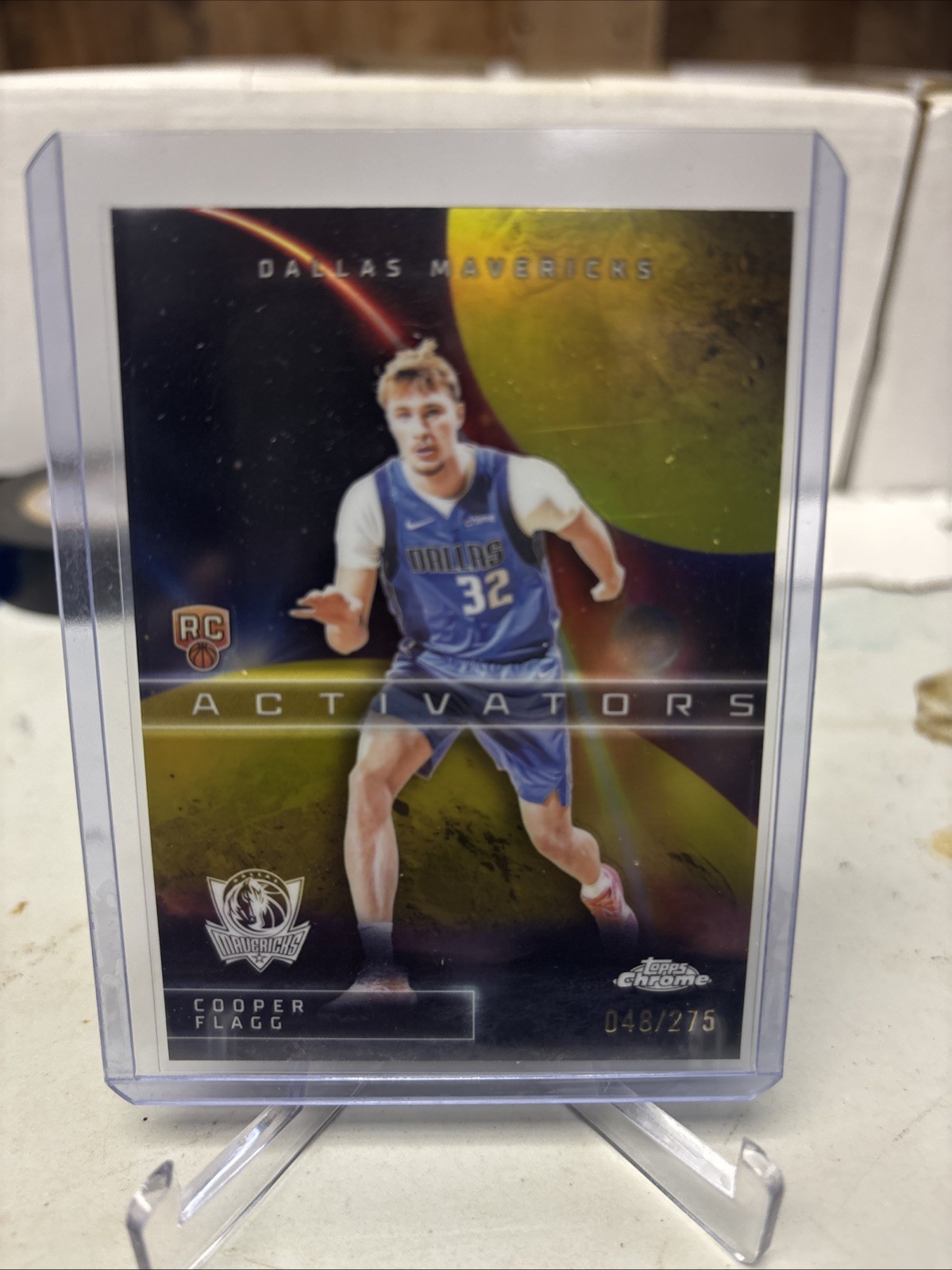 2025-26 Topps Chrome - Activators Cooper Flagg #AC-11 Yellow Refractor /275 (RC)